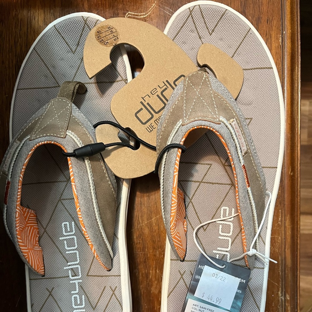 Men’s Hey Dude Sandals size 10